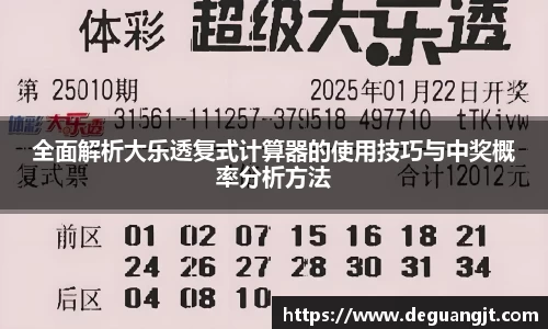 全面解析大乐透复式计算器的使用技巧与中奖概率分析方法